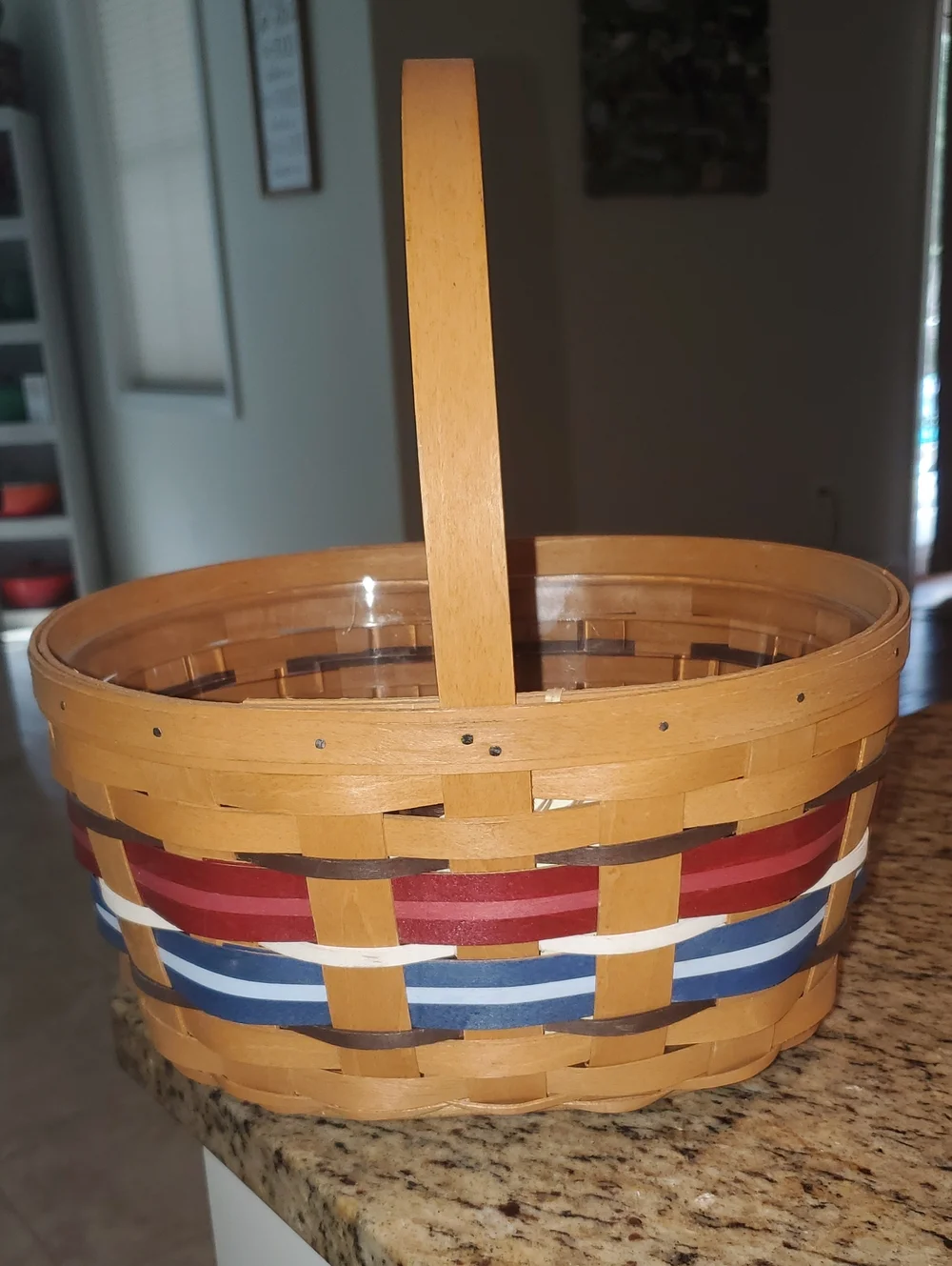 Longaberger 2012 Truly American Oval Spring Basket & Protector ... New